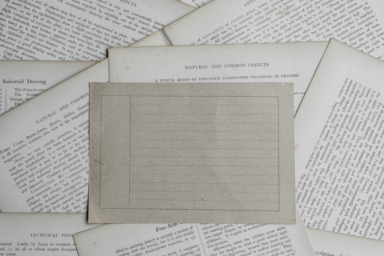 white ruled paper