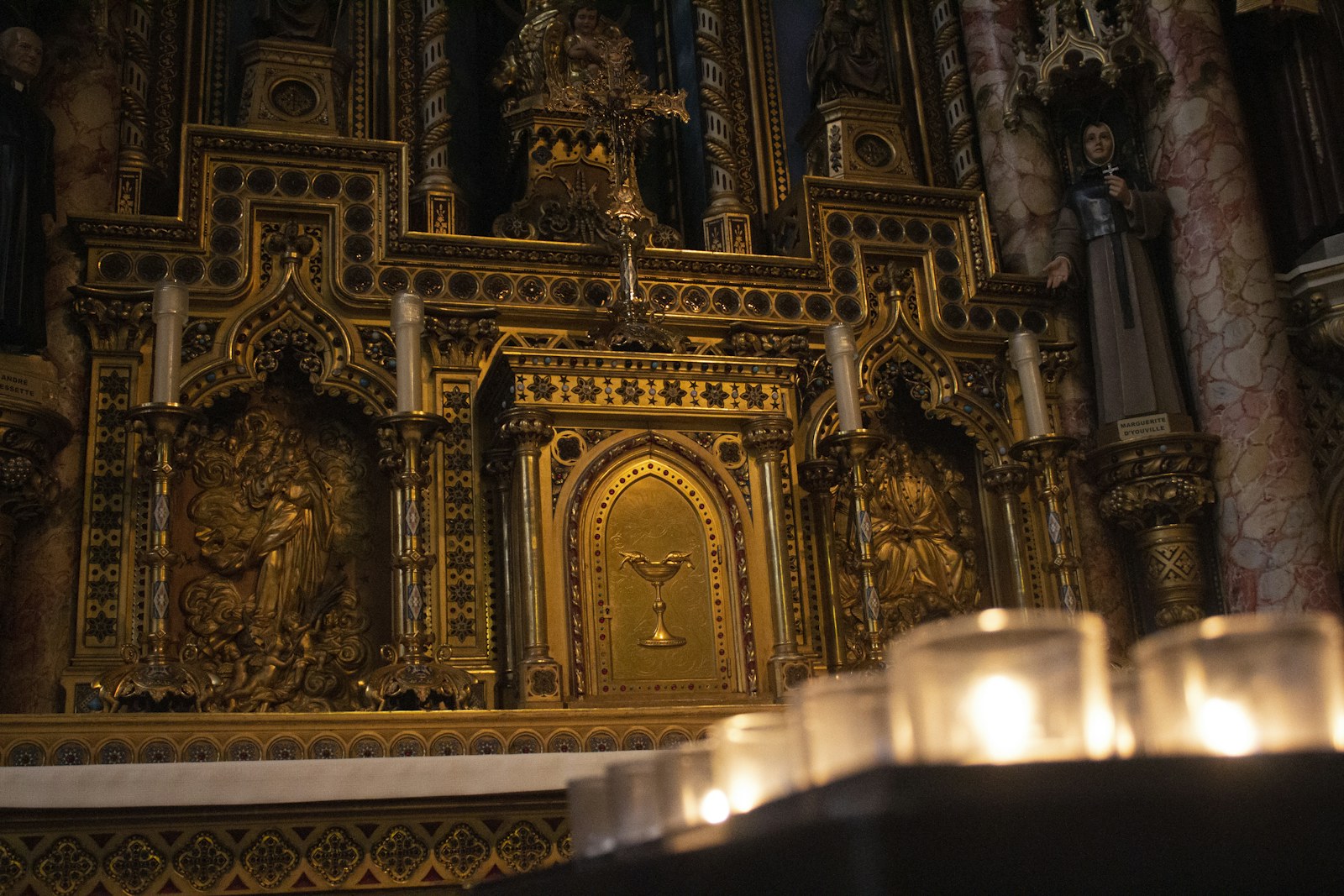 a gold and ornate clock