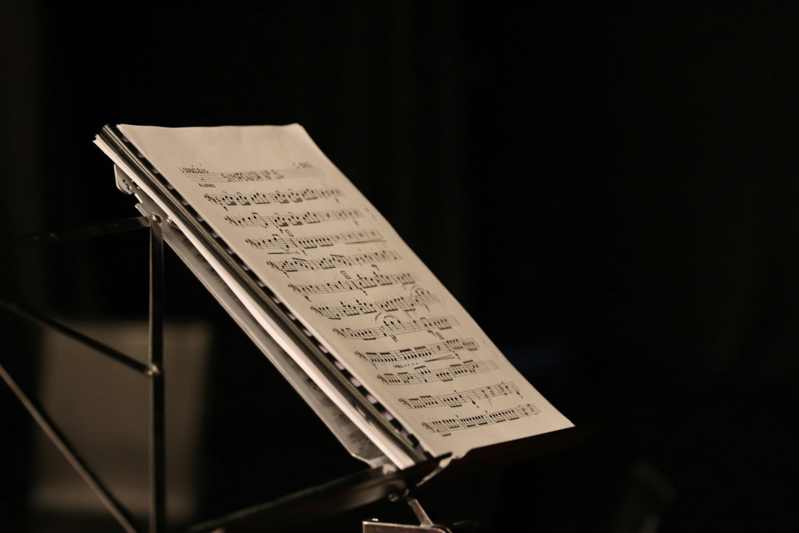 A sheet of music sitting on top of a piano