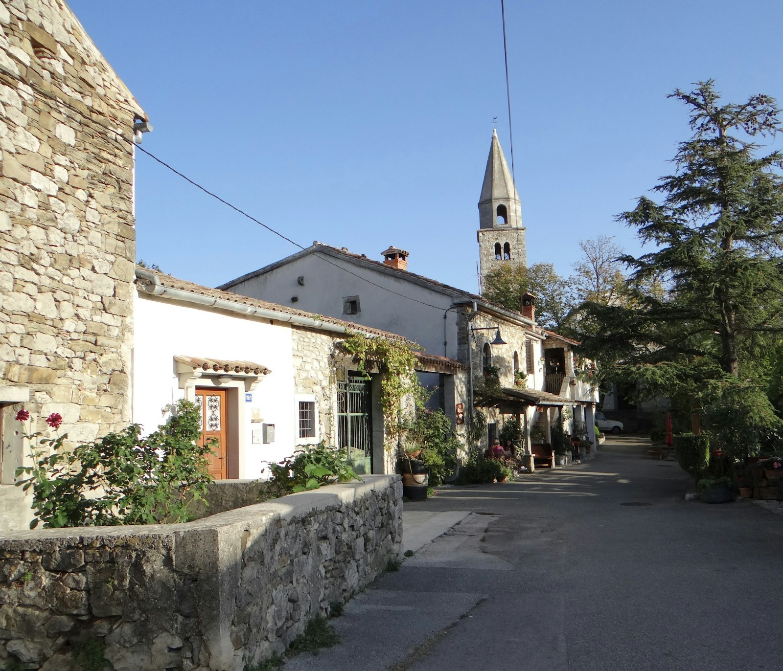 a road with buildings along it